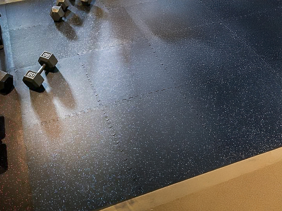 Plywood Portable Gym Floor SilentGym Interlock8 Home Gym Flooring Tile